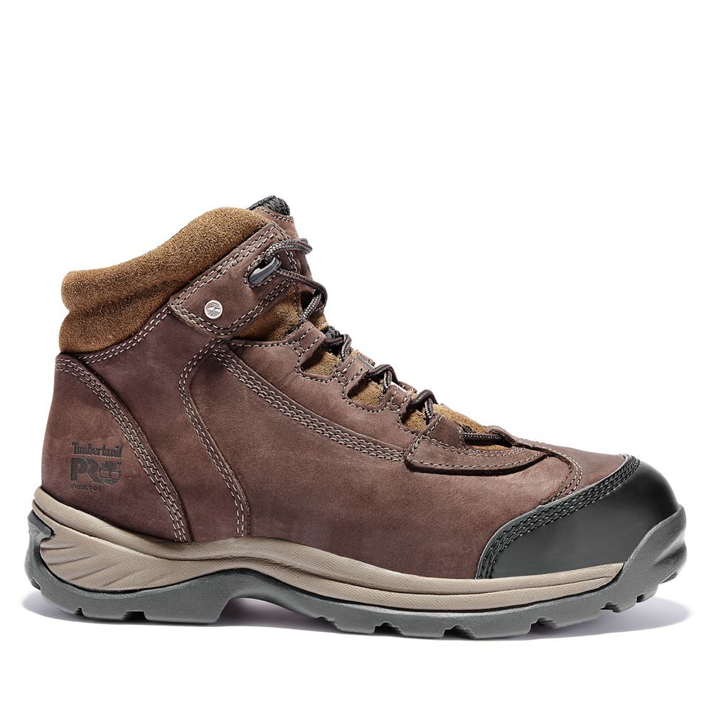 Timberland Μποτακια Εργασίας Ανδρικα Καφε/Μαυρα - Pro® Ratchet Steel Toe - Greece 3649152-FR